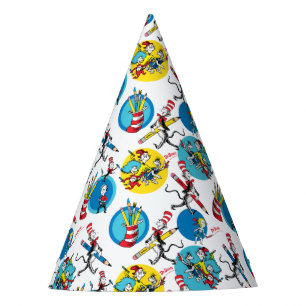 Chapeaux De Fètes Dr. Seuss Personnages avec des crayons motif
