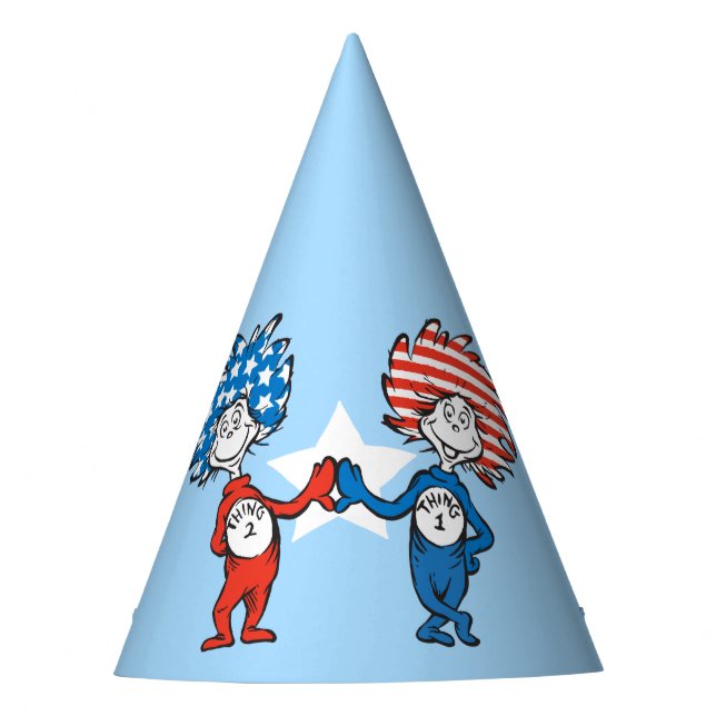 Chapeaux De Fètes Dr Seuss | Une chose Deux graphiques patriotiques (Devant)