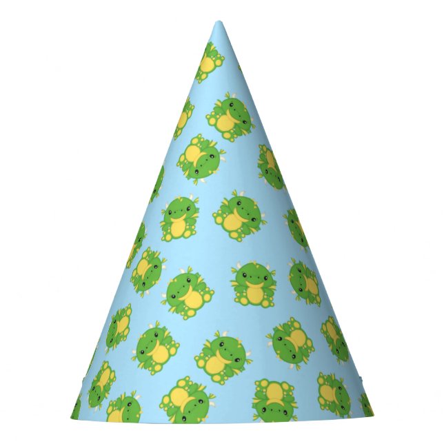 Chapeaux De Fètes Dragon Birthday Party Blue (Devant)