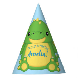 Chapeaux De Fètes Dragon Birthday Party Blue