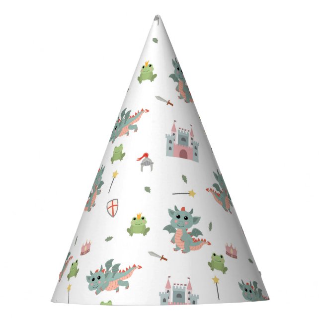 Chapeaux De Fètes Dragons Knights Fairytale Château médiéval (Devant)