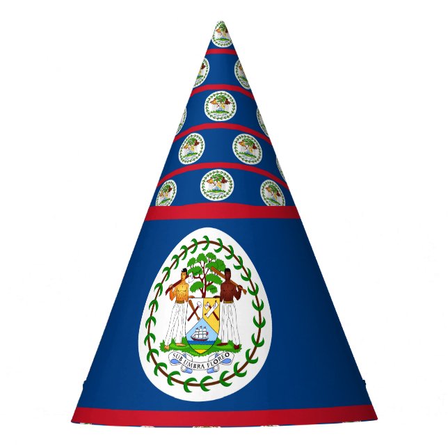Chapeaux De Fètes Drapeau de Belize (Devant)