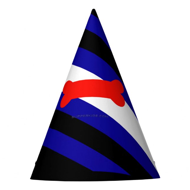 Chapeaux De Fètes Drapeau de fierté de jeu de chiots de SlipperyJoe  (Devant)