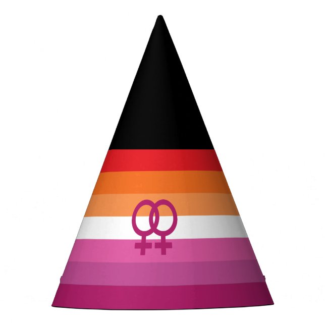 Chapeaux De Fètes Drapeau de fierté lesbienne WLW (Devant)
