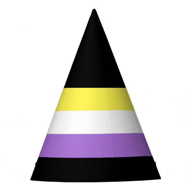 Chapeaux De Fètes Drapeau de fierté non binaire (Devant)