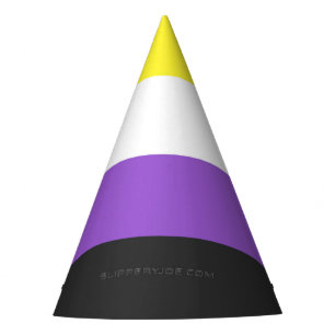Chapeaux De Fètes Drapeau de fierté non binaire de SlipperyJoe's jau