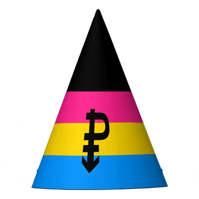 Chapeaux De Fètes Drapeau de fierté pansexuelle (Devant)