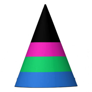 Chapeaux De Fètes Drapeau de fierté polysexuelle