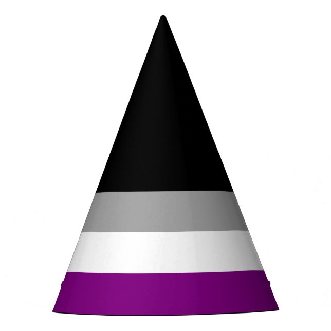 Chapeaux De Fètes Drapeau de la fierté asexuelle (Devant)