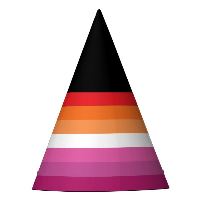 Chapeaux De Fètes Drapeau de la fierté lesbienne (Devant)