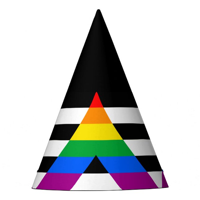 Chapeaux De Fètes Drapeau de l'allié LGBTQ+ (Devant)