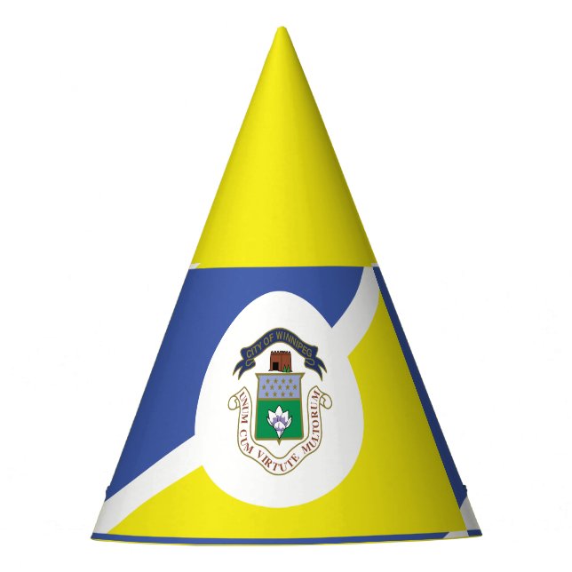 Chapeaux De Fètes Drapeau de Winnipeg, Manitoba  (Devant)
