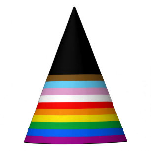 CHAPEAUX DE FÈTES DRAPEAU PRIDE LGBTQ+ INCLUSIF