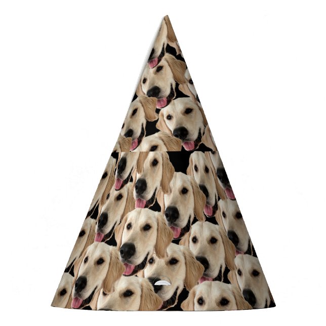 Chapeaux De Fètes Drôle Chien Anniversaire Fête Personnalisé Visage  (Gauche)