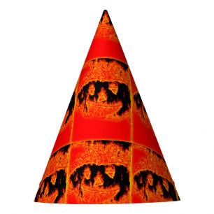 Chapeaux De Fètes Drôle effrayant Flames d'incendie orange Halloween