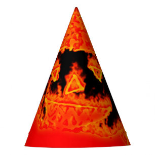 Chapeaux De Fètes Drôle effrayant Flames d'incendie orange Halloween