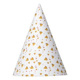 Chapeaux De Fètes Drôle motif minimaliste de pizza pepperoni rétro