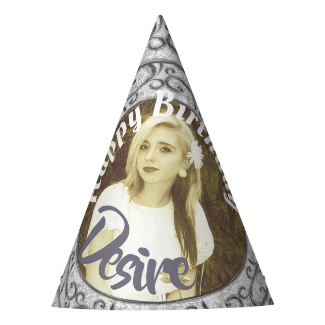 Chapeaux De Fètes Élégant défilement Photo Insérer Casquette de part (Devant)