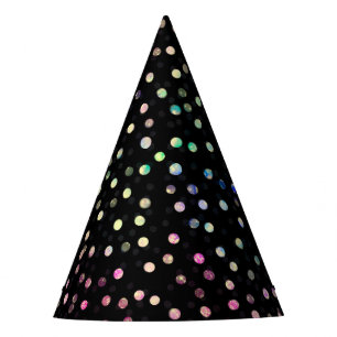 Chapeaux De Fètes Elégant Iridescente Parties scintillant points Des