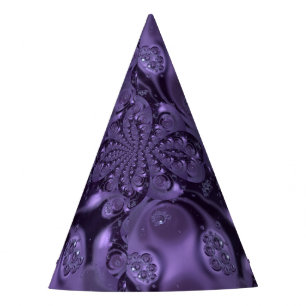 Chapeaux De Fètes Élégante étincelle Royale Purple Liquide