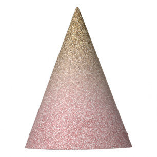 Chapeaux De Fètes Élégante Parties scintillant Rose Gold et Gold S