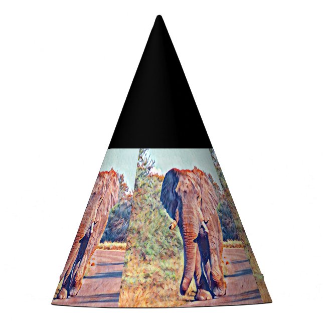 Chapeaux De Fètes éléphant aquarell (Devant)
