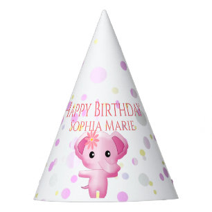 Chapeaux De Fètes Eléphant mignon petit rose