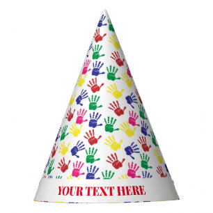 Chapeaux De Fètes Empreinte colorée pour enfants Anniversaire