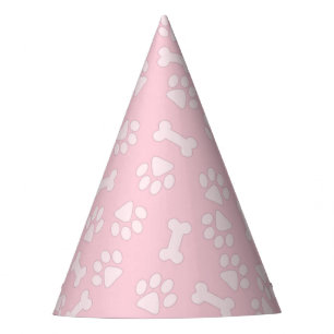 Chapeaux De Fètes Empreinte de patte de chien et os de chien