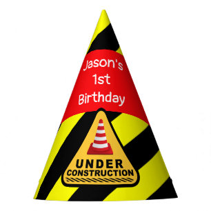 Chapeaux De Fètes En construction Concret mixeur fête d'anniversaire