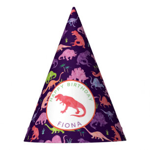 Chapeaux De Fètes Enfants Dinosaure Personnalisé Fête d'anniversaire