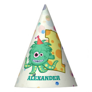 Chapeaux De Fètes ęr Coutume de partie de monstre d'anniversaire