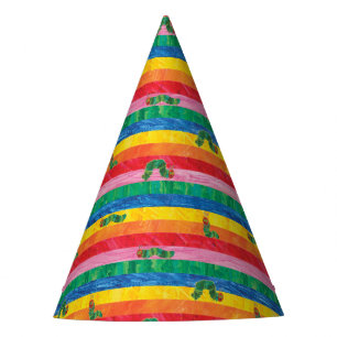 Chapeaux De Fètes Eric Carle Caterpillar Rainbow Stripe Motif