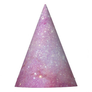 Chapeaux De Fètes Espace étoilé lumière rose étoiles aquarelle Galax