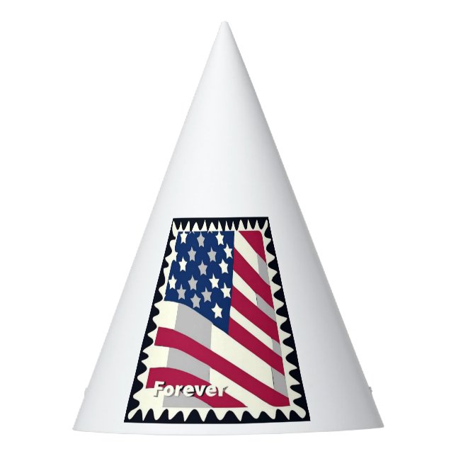 CHAPEAUX DE FÈTES ÉTATS-UNIS D'AMÉRIQUE DRAPEAU FOREVER STAMP (Devant)