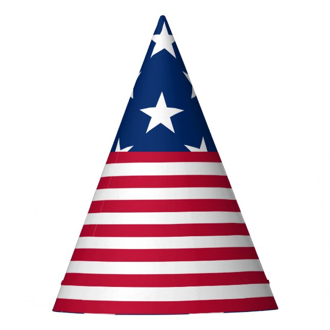Chapeaux De Fètes États-Unis Drapeau américain étoiles et rayures (Devant)