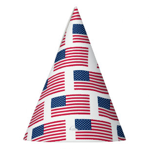 Chapeaux De Fètes États-Unis Drapeau papier Casquette Patriotique dr