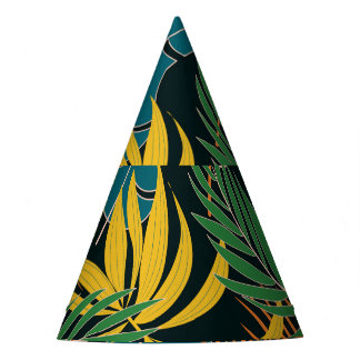 Chapeaux De Fètes Été Tropical Plante brillant Motif