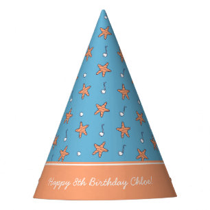 Chapeaux De Fètes Etoiles balnéaires et notes musicales Joyeux anniv
