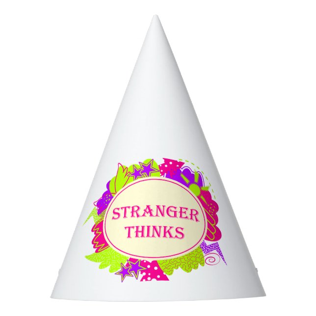 Chapeaux De Fètes Étranger pense citation dans le style d'une émissi (Devant)