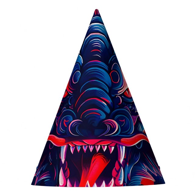 Chapeaux De Fètes Fantastique Fleur Fury Dragon (Devant)