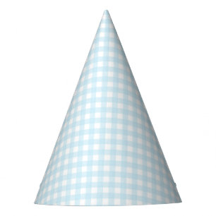 Chapeaux De Fètes Faye et Lauren En vichy bleu clair