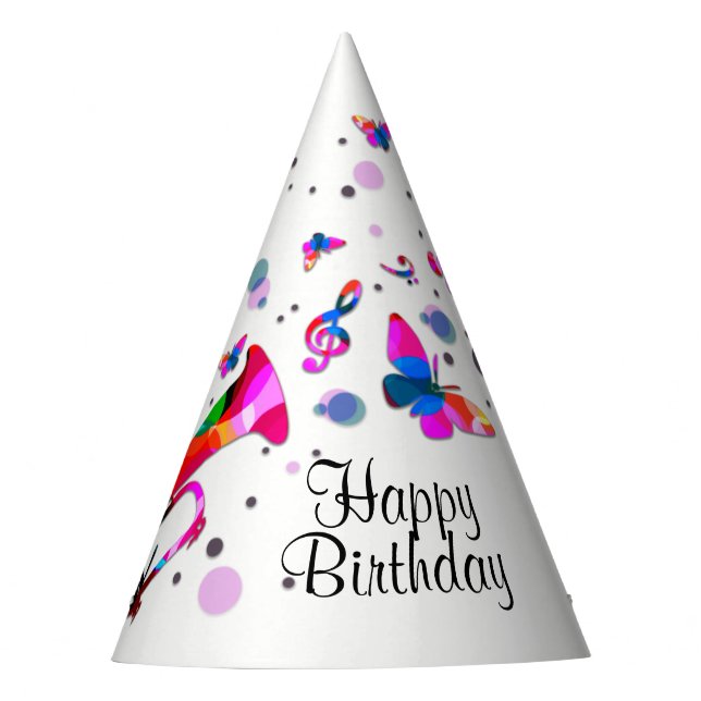 Chapeaux De Fètes Festif Trumpet Anniversaire (Devant)