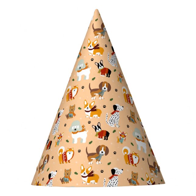 Chapeaux De Fètes Festive Winter Puppy Scarves (Devant)