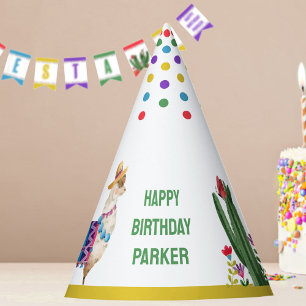 Chapeaux De Fètes Fête Colorée Cactus Anniversaire Enfants Tout Âge
