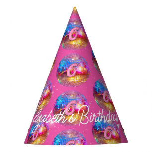 Chapeaux De Fètes Fête d'anniversaire 6 ans Boule disco paillettes o