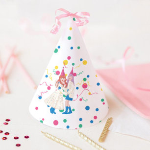 Chapeaux De Fètes Fête d'anniversaire conjointe des sœurs Pastel