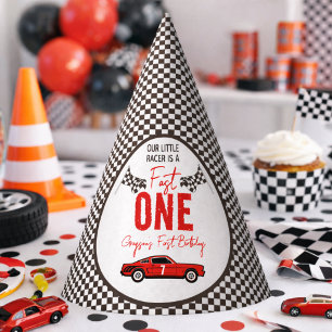 Chapeaux De Fètes Fête d'anniversaire de 1 an pour garçon - Fast One