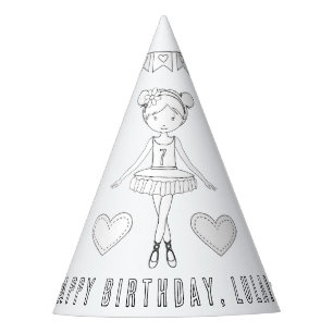 Chapeaux De Fètes Fête d'anniversaire de ballet - Couleur votre prop