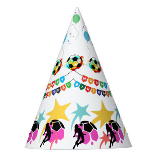 Chapeaux De Fètes Fête d'anniversaire de fille de football, Cadeau d